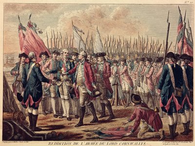 The Surrender of Yorktown, 17th October 1781 by Jean Jacques Francois Le Barbier
